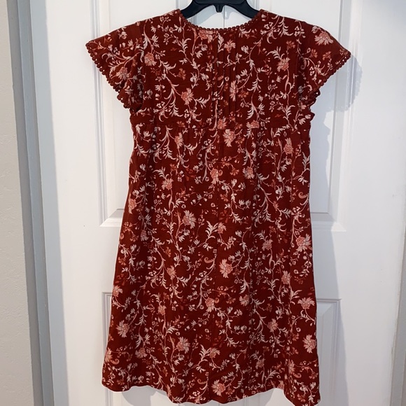 KNOT ROSE MINI TIERED FLORAL DRESS - Picture 3 of 8